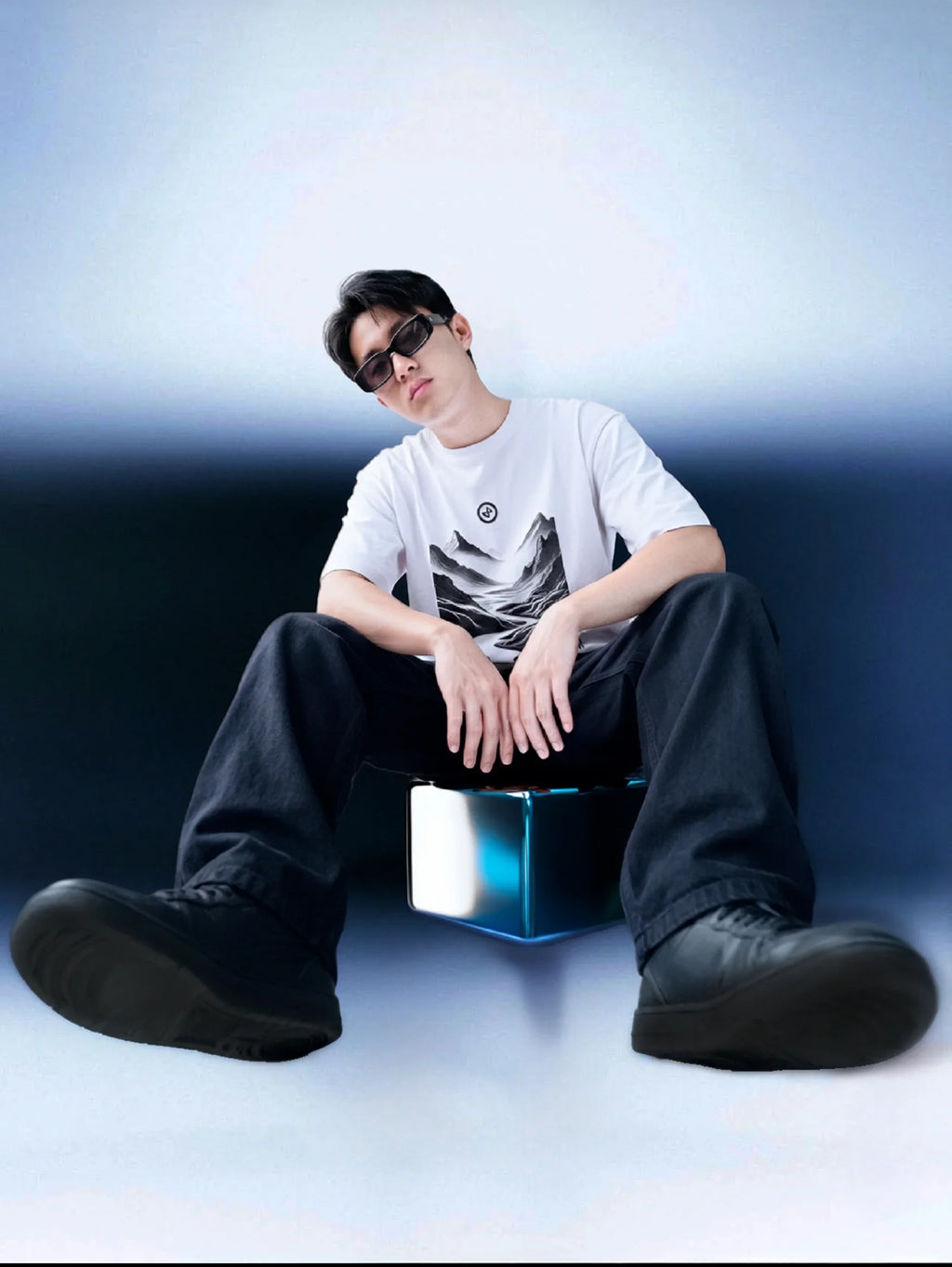 T-shirt Unisexe Coton Bio “L’Aube” – Sérigraphié à la Main – Aionquest