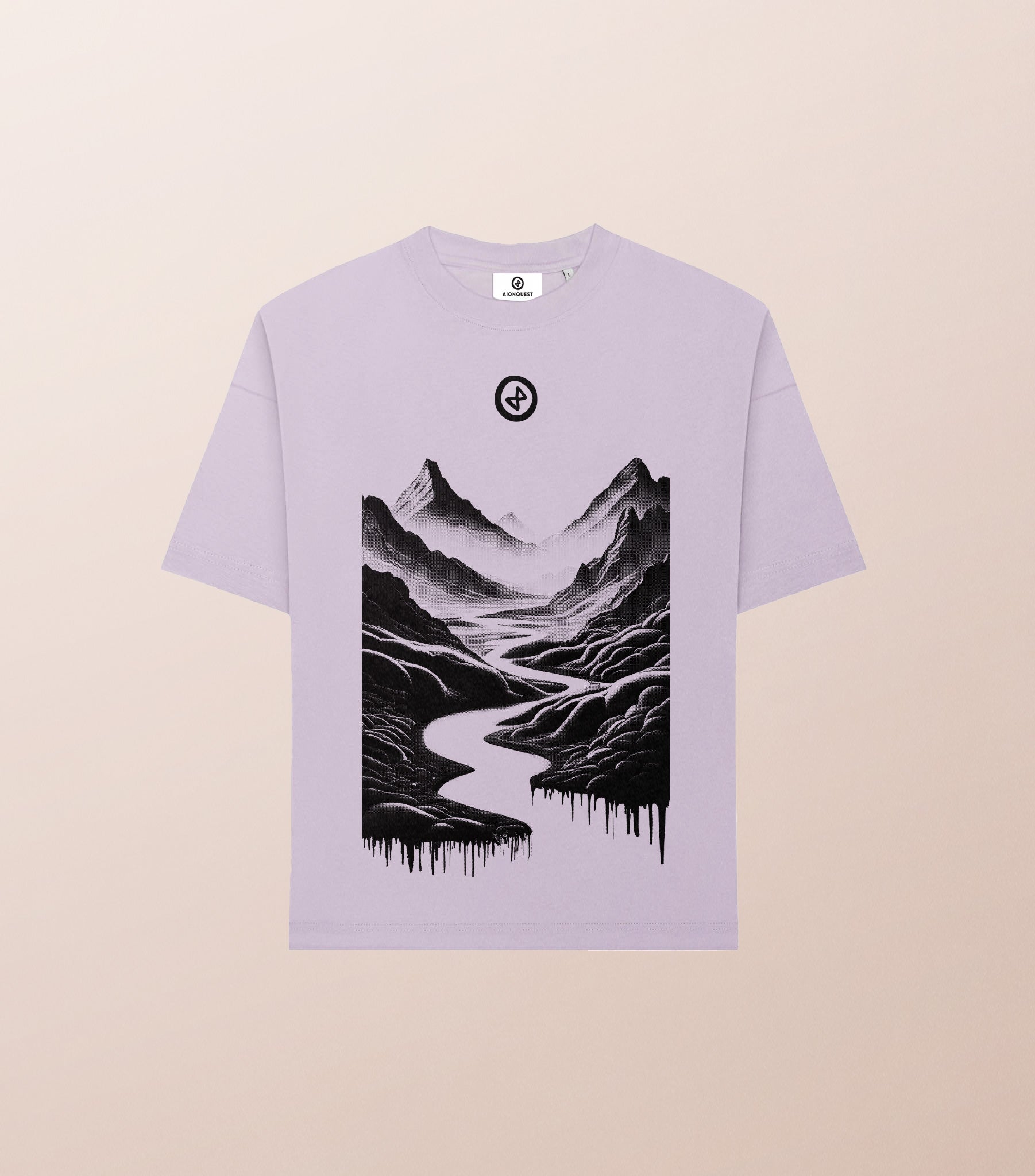 T-shirt Unisexe Coton Bio “L’Aube” – Sérigraphié à la Main – Aionquest