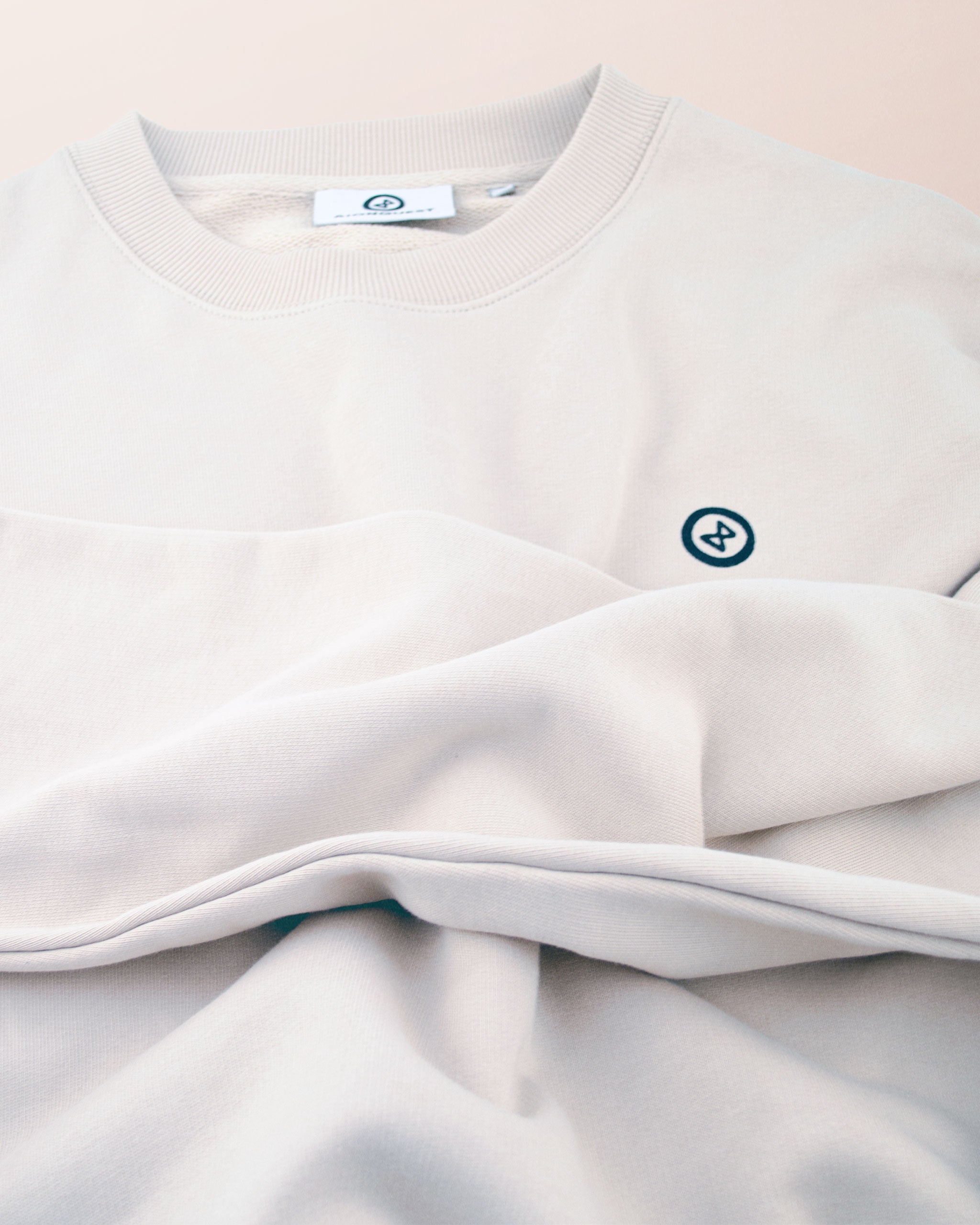 Sweat-Shirt CREWNECK “Basique” –  Unisex –  Coton Organic Bio  – Sérigraphié à la Main – AIONQUEST