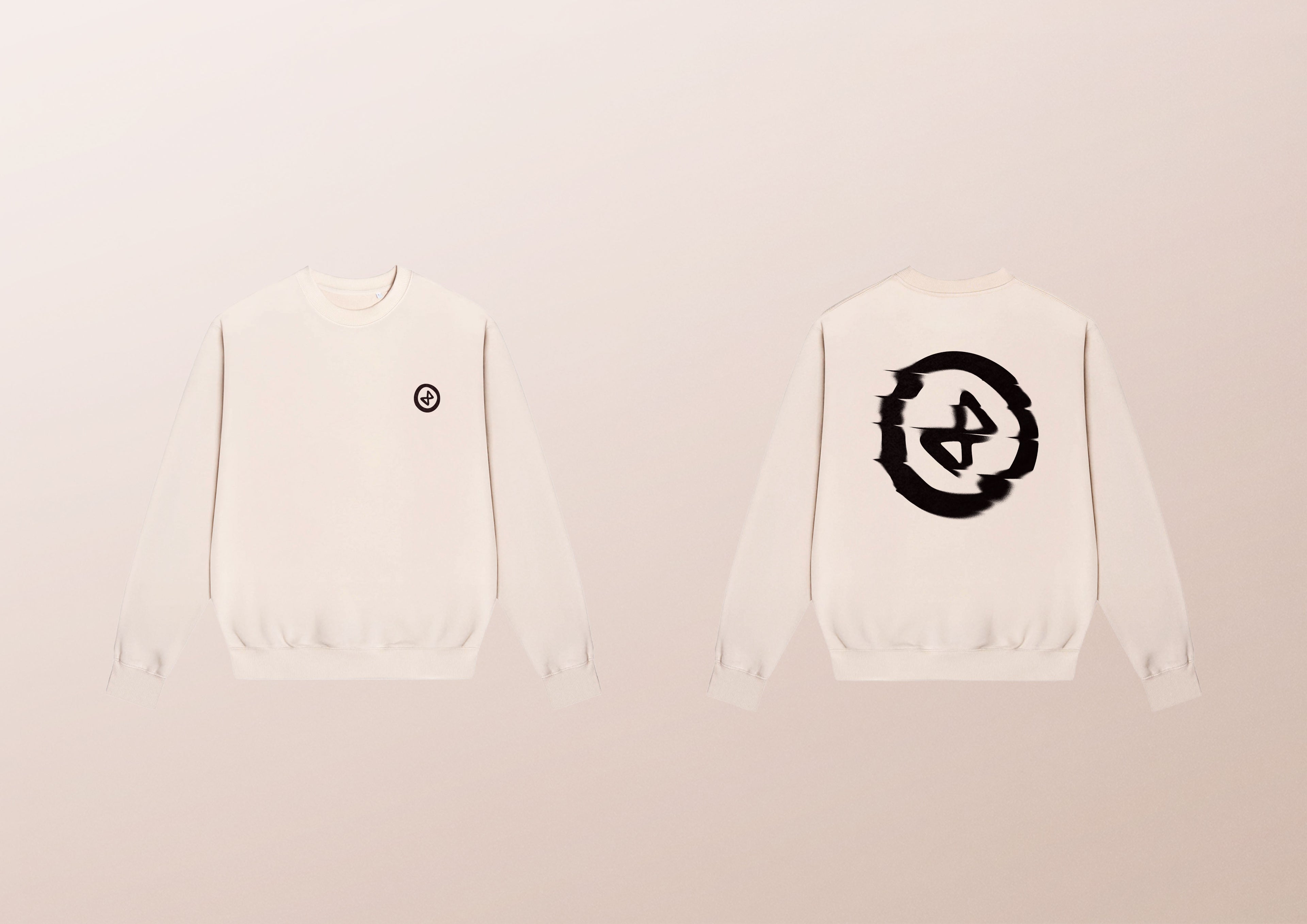 Sweatshirt Crewneck "R130" Coton Bio Sand | AIONQUEST